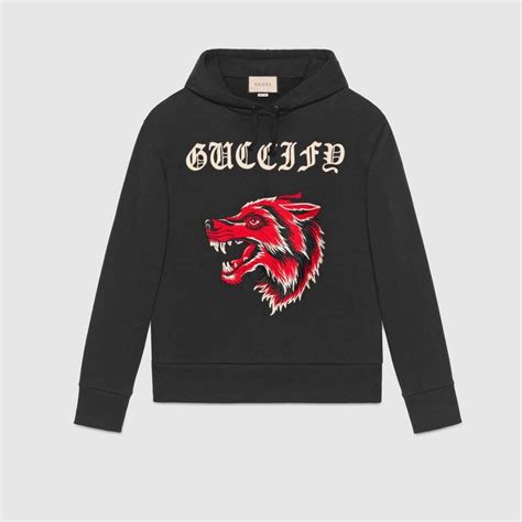 gucci wolf sweater white